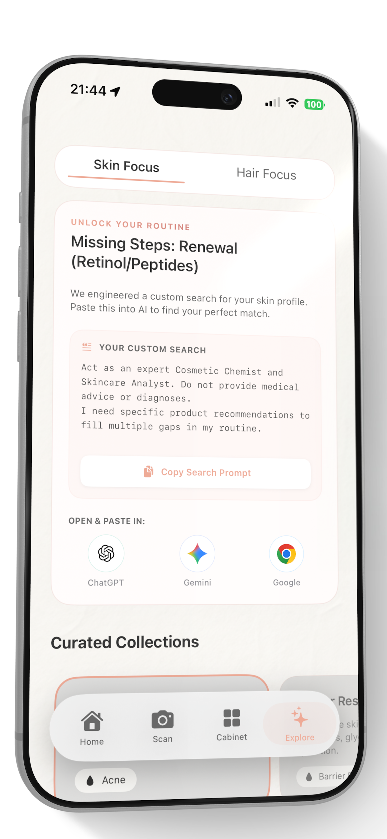 Remap Skin iOS app preview